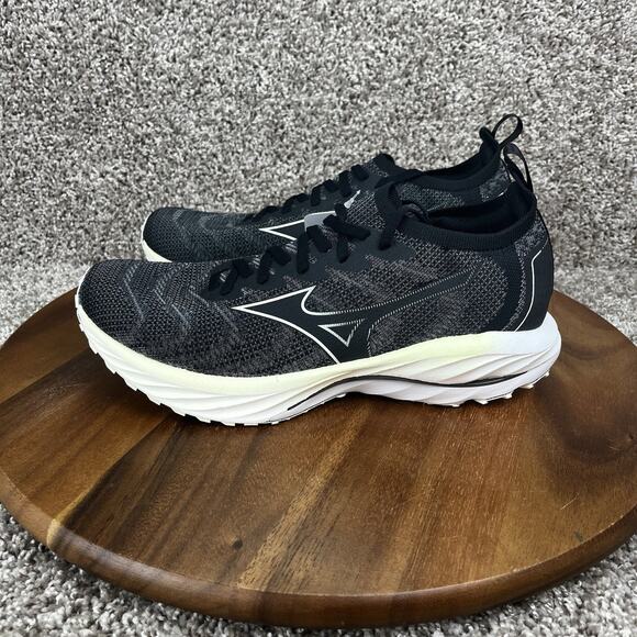 Mizuno Wave Neo Wind Womens Size 11.5 Running Shoes Undyed Black Starlight NEW - Picture 5 of 11